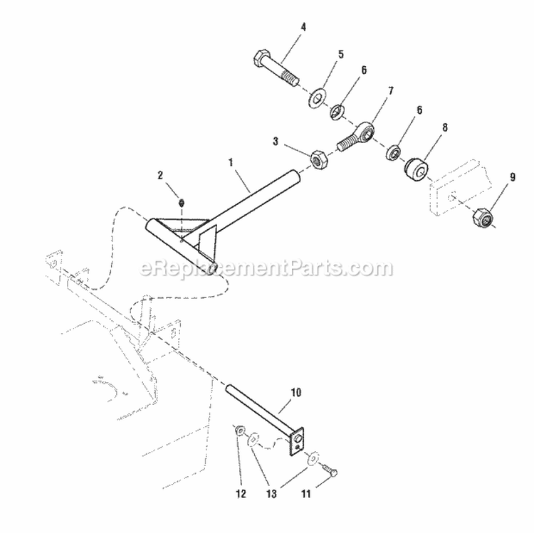 48  52 Mower Decks - Rear Mount Bars (7090Rmb) Diagram and Parts List for ZT2148T  Simplicity Lawn Tractor