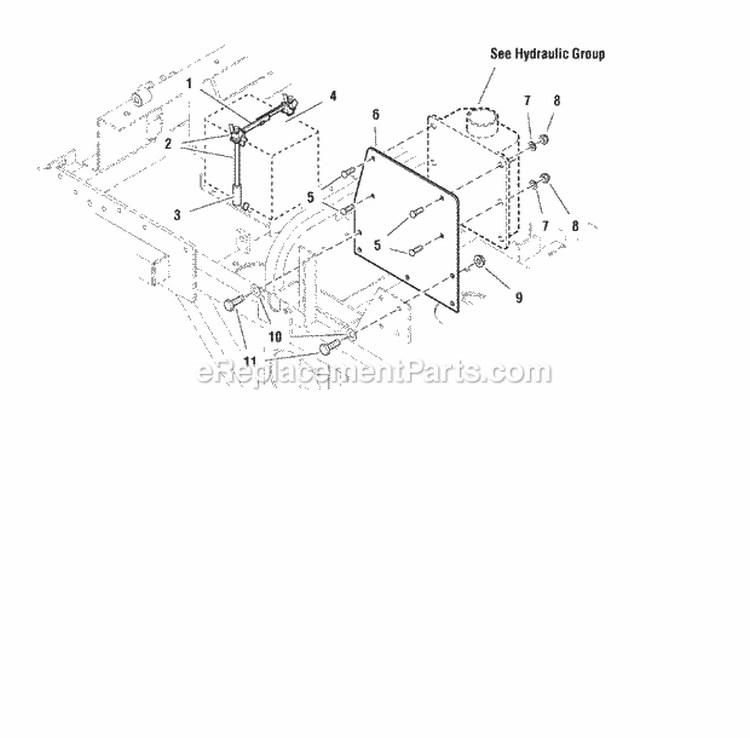 Reservoir Mount  Battery Group (SN 339  Above)(SN 364  Above) (7090Rbg2) Diagram and Parts List for ZT2148T  Simplicity Lawn Tractor