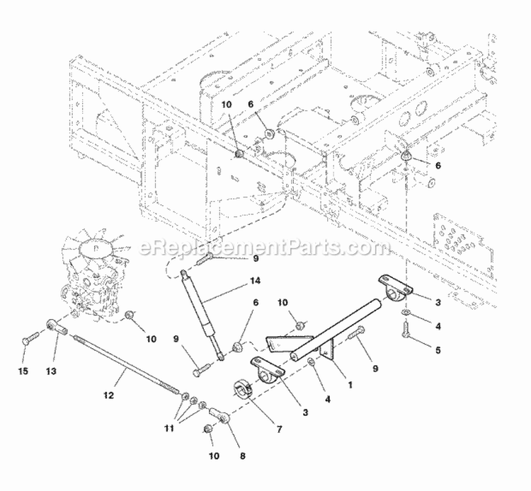 Motion Control Group - Lower (7012Mcgl) Diagram and Parts List for ZT2561  Simplicity Lawn Tractor