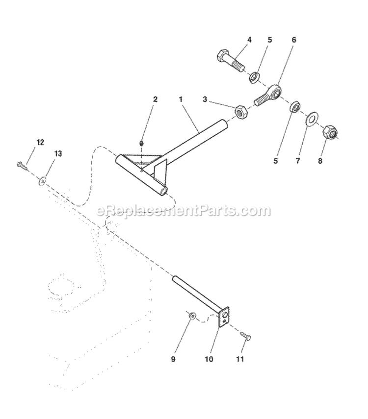 Mower Rear Mount Group (7012Mrmg) Diagram and Parts List for ZT2561  Simplicity Lawn Tractor