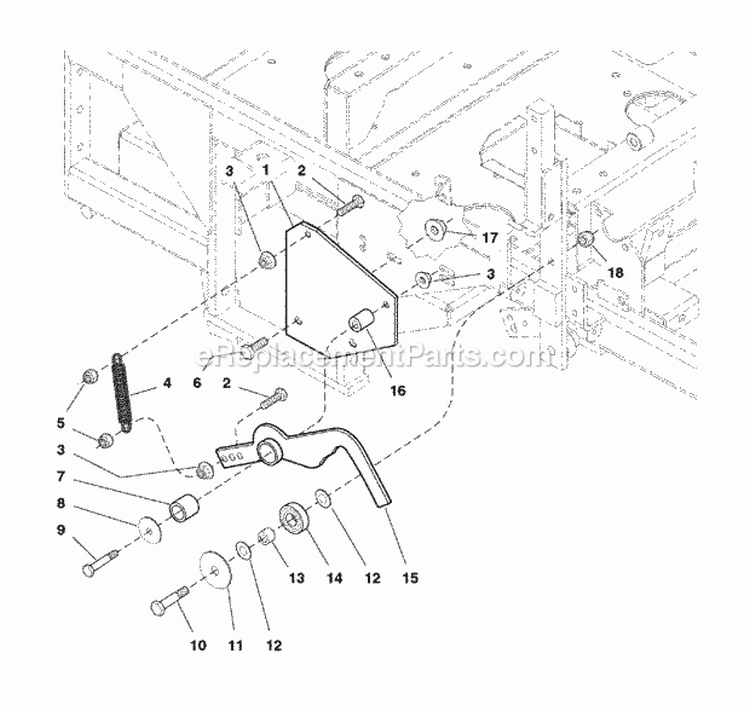 Neutral Return Group (7012Nrg) Diagram and Parts List for ZT2561  Simplicity Lawn Tractor