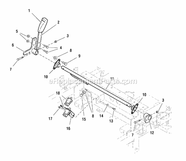 Parking Brake Group - Upper (4235Pbgu) Diagram and Parts List for 1694764  Simplicity Lawn Tractor