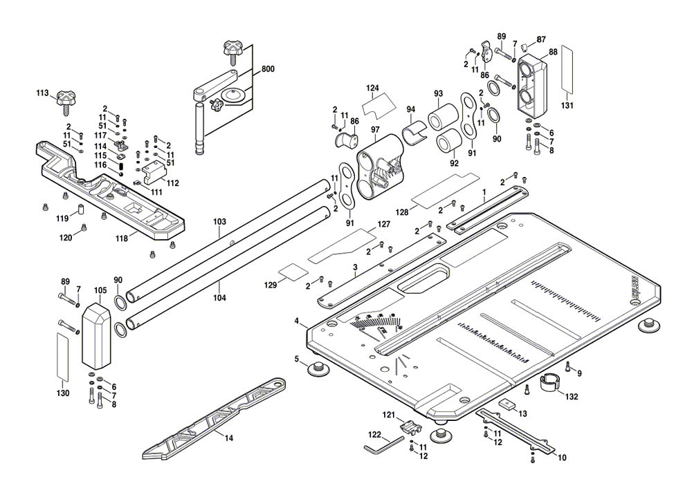 Fig-1 Diagram and Parts List for 3600-01  Skil Saw