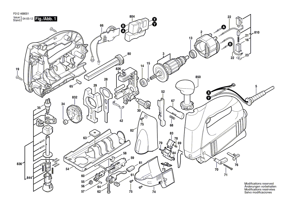 Fig-0 Diagram and Parts List for 4680-04  Skil Saw