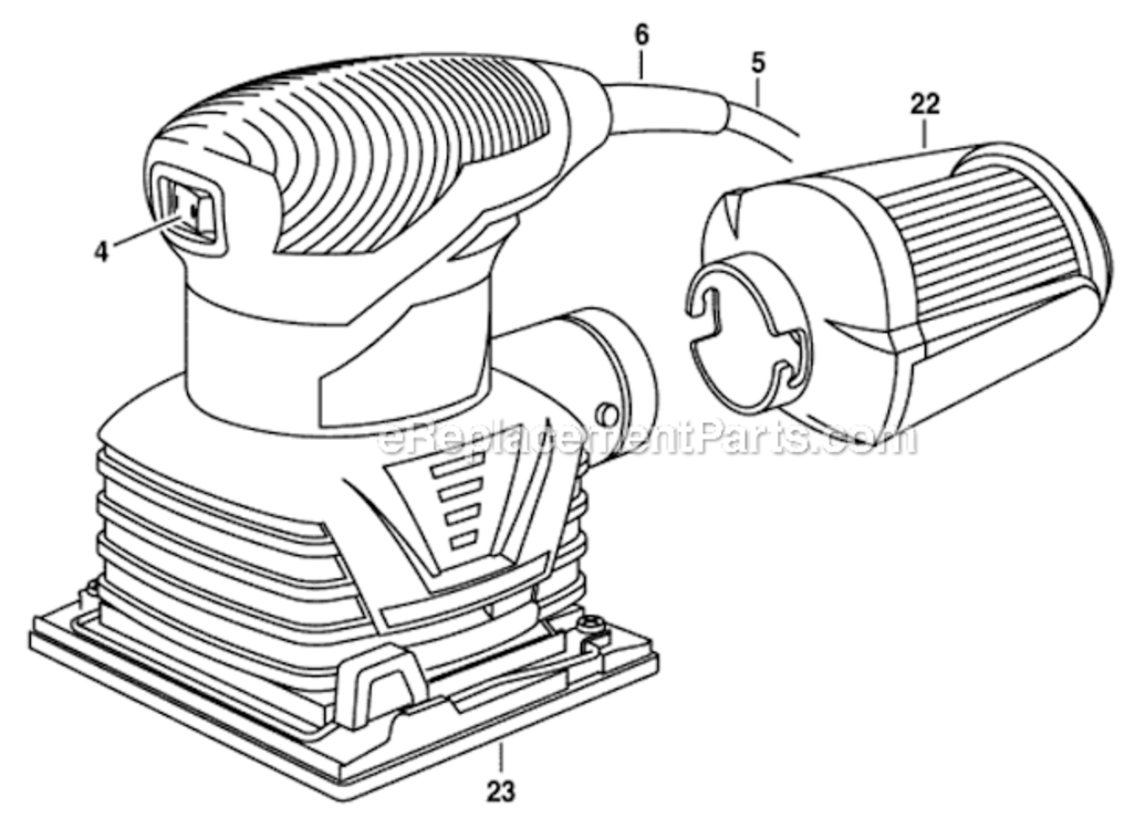 Page A Diagram and Parts List for 7292-02  Skil Sander Polisher