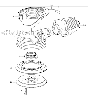 Page A Diagram and Parts List for 7492  Skil Sander Polisher