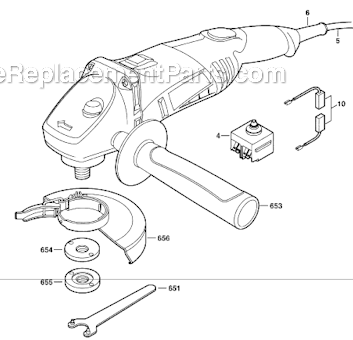 Page A Diagram and Parts List for 9330  Skil Angle Grinder