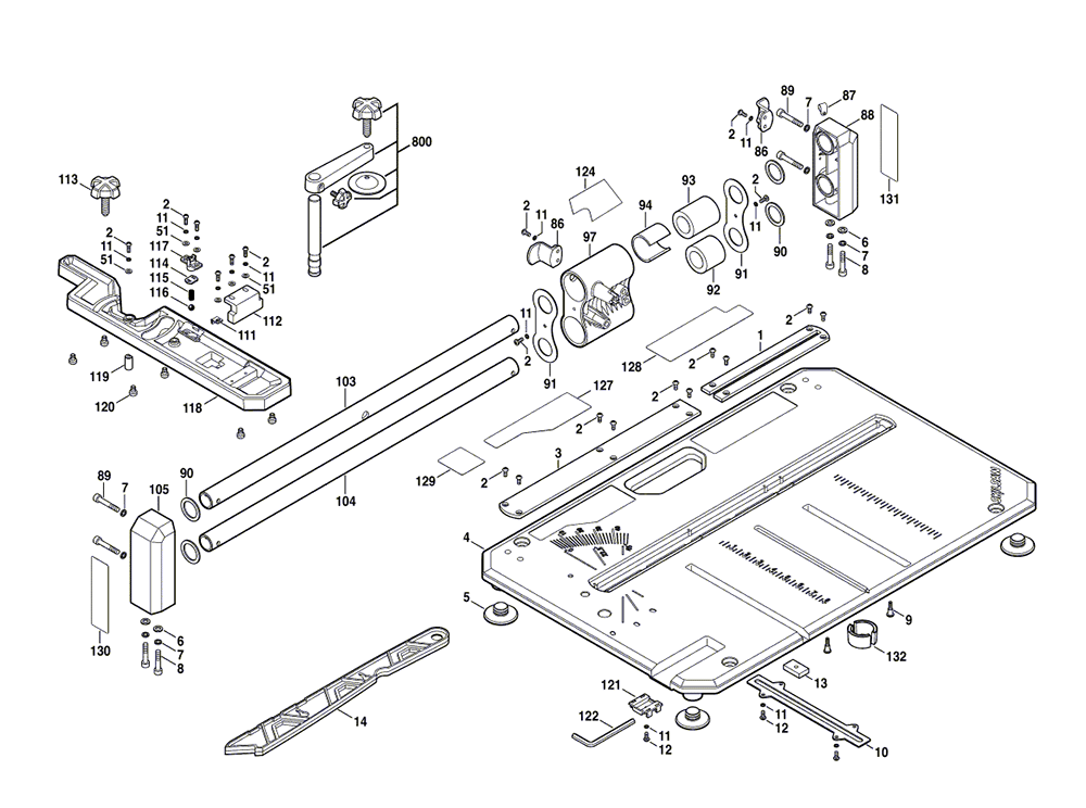 Fig-1 Diagram and Parts List for 3600-01 F012360000 Skil Saw