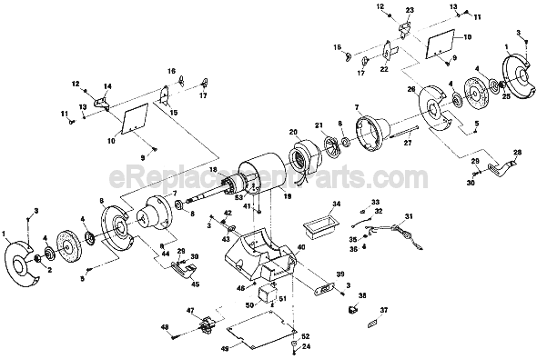 Page A Diagram and Parts List for 3396 TYPE 1 F01233960A Skil Angle Grinder