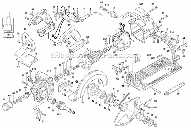 Circular_Hand_Saw Diagram and Parts List for MAG77LT F012XD7700 Skil Circular Saw
