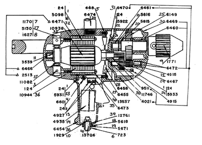 Part Location Diagram of 11082 Skil Brush clip