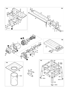 Fig-1 Diagram and Parts List for 80093  Skil Saw