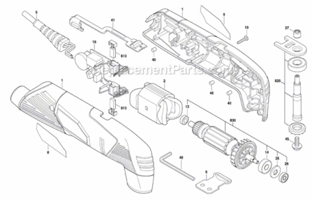 Part Location Diagram of 2603490022 Bosch Tool SCREW #9