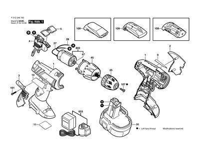 Part Location Diagram of 2730346007 Skil Direct-current Motor