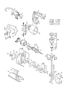 Fig-0 Diagram and Parts List for MMH4000  Skil Saw