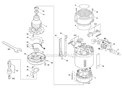 Part Location Diagram of 1619P01511 Bosch Tool BALL BEARING