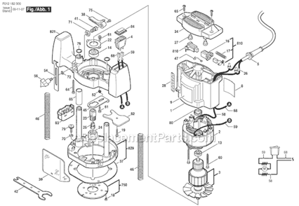 Part Location Diagram of 2610909951 Skil Label