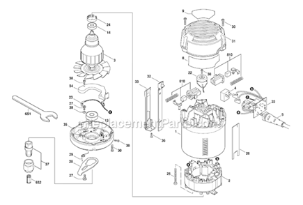 Part Location Diagram of 1619X04670 Skil Nameplate