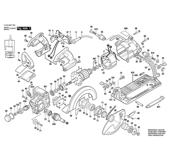 Fig-0 Diagram and Parts List for SHD77M-73  Skil Saw