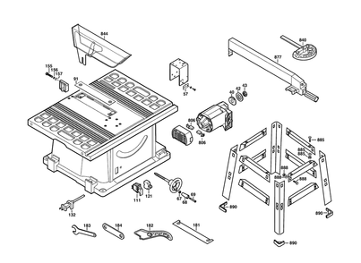 Fig-0 Diagram and Parts List for 3305-01 F012330500 Skil Saw