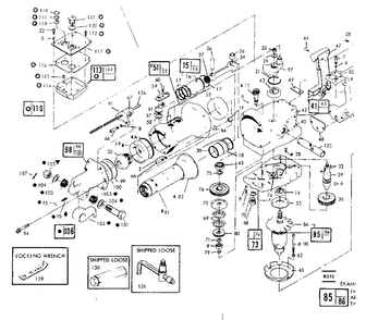 Unit Parts 1 Diagram and Parts List for 736  Skil Hammer Drill