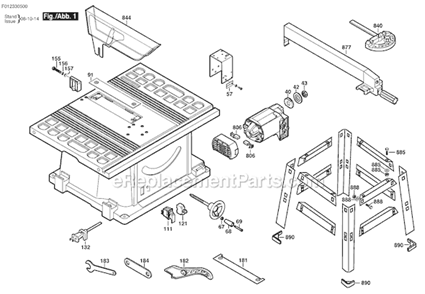 Part Location Diagram of 2610958882 Skil Nut