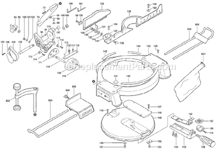 Part Location Diagram of 2610001551 Skil Locking Lever