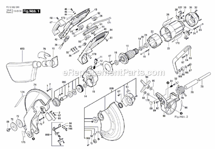Page A Diagram and Parts List for 3820  Skil Miter Saw