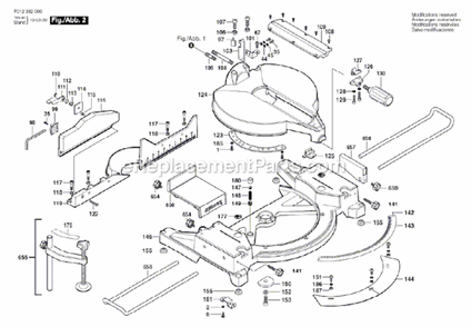 Page B Diagram and Parts List for 3820  Skil Miter Saw