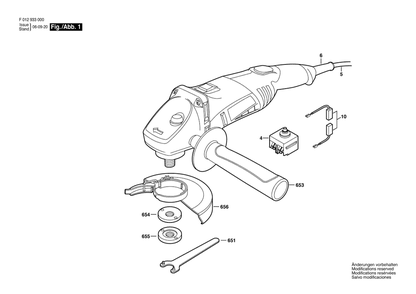 Fig-0 Diagram and Parts List for 9330-01  Skil Grinder