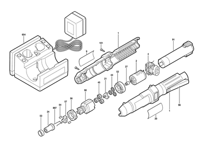 Fig-0 Diagram and Parts List for 2211-01  Skil Cordless Drill