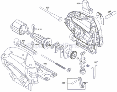 Part Location Diagram of 1619X02088 Skil Protection Guard