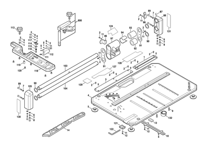 Fig-1 Diagram and Parts List for 3600-01  Skil Saw