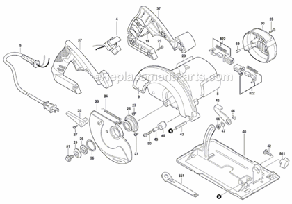 Part Location Diagram of 4810379031 Skil Power Supply Cord