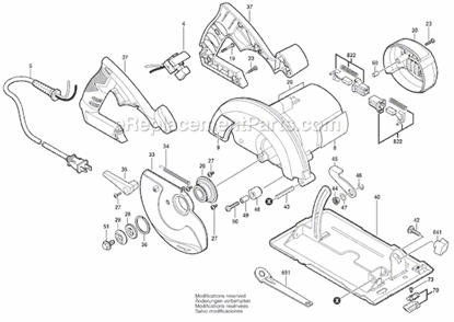 Part Location Diagram of 1619X01982 Skil Window