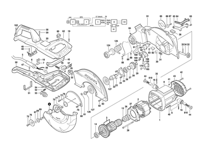 Fig-0 Diagram and Parts List for 3800-02 F012380002 Skil Saw