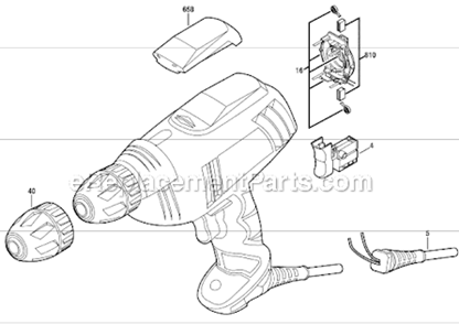 Part Location Diagram of 1619X00507 Bosch Switch