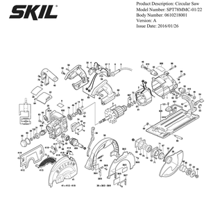 Part Location Diagram of 3422103001 Skil Button