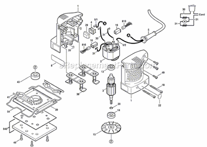 Part Location Diagram of 2610038610 Skil Cable