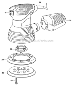 Page A Diagram and Parts List for 7492-02  Skil Sander Polisher