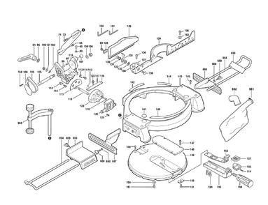 Fig-1 Diagram and Parts List for 3800-01 F012380000 Skil Saw