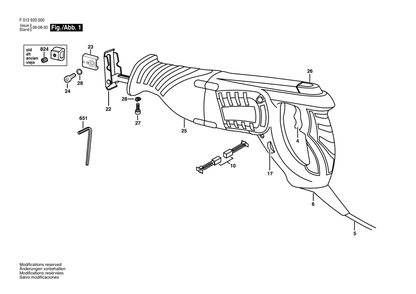 Fig-0 Diagram and Parts List for 9205-01  Skil Saw
