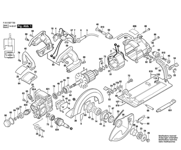 Fig-0 Diagram and Parts List for SHD77-73  Skil Saw