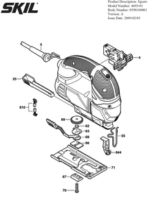 Part Location Diagram of 2825328001 Skil Plate