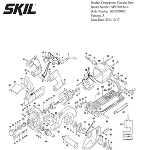 Part Location Diagram of 2751137001 Skil Armature