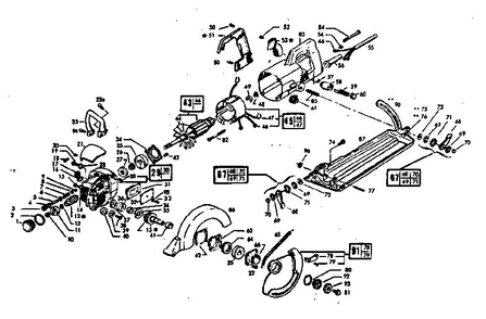 Part Location Diagram of 27163 Skil Screw