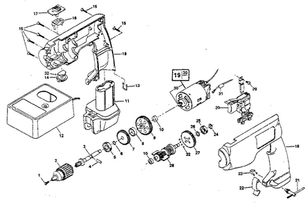 Part Location Diagram of 315146 Skil Screw