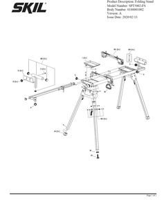 Part Location Diagram of 2826622261 Skil Screw Set