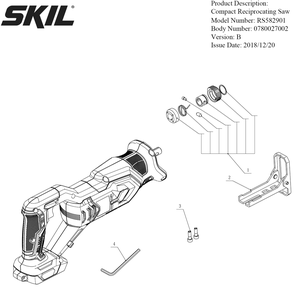 Part Location Diagram of 5680031005 Skil Hexagon Wrench