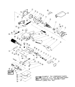 Fig-0 Diagram and Parts List for 7724 Type-1 Skil Sander